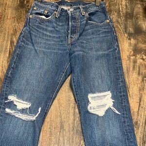 High rise Levi jeans